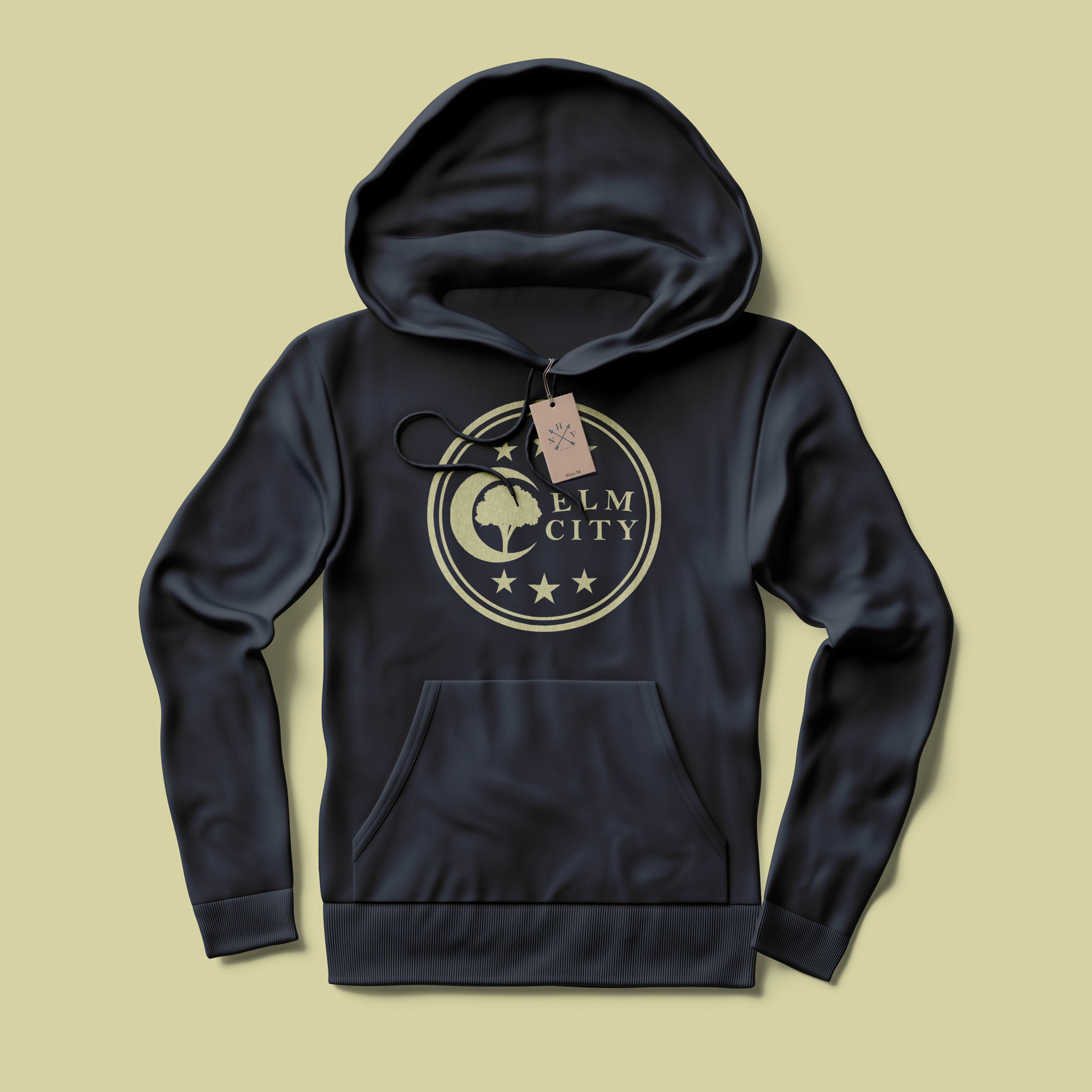 Elm City Stars Hooded Sweatshirt Elm City Clothing Co