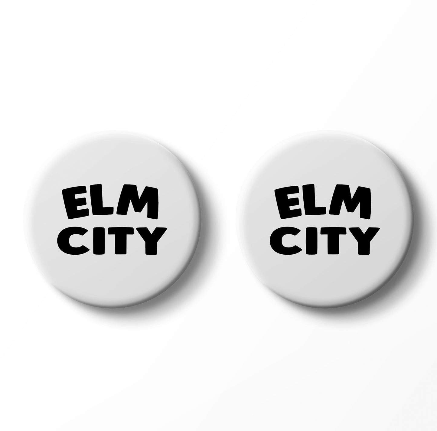 Elm City Pin Buttons