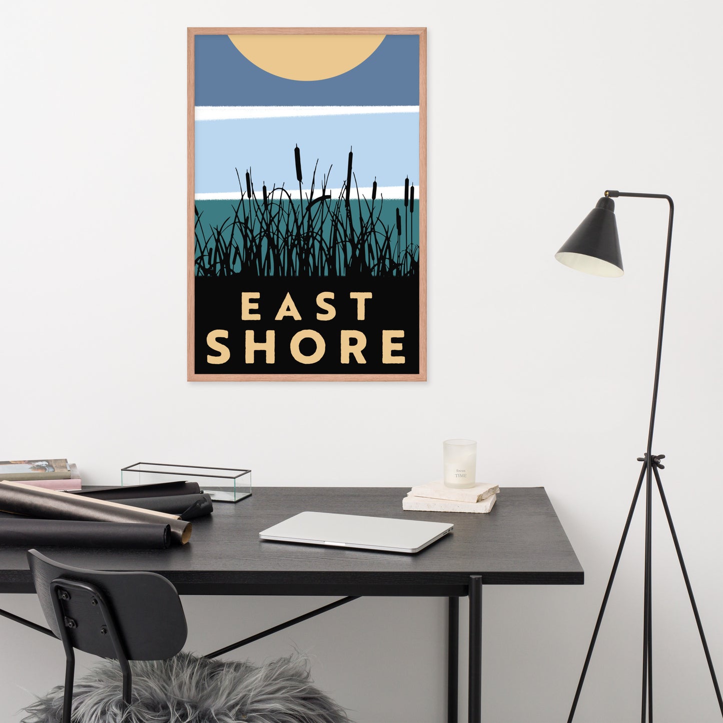 East Shore Poster Framed